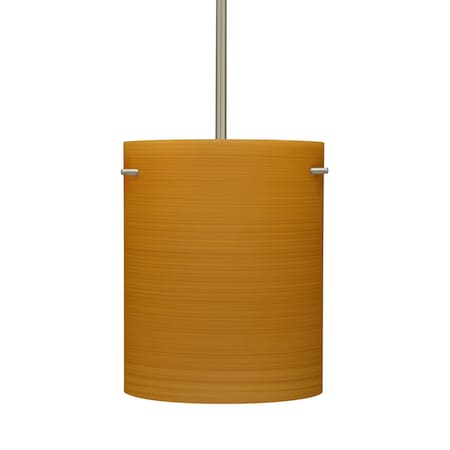 Besa Lighting Tamburo 8 Stem Pendant, Oak, Satin Nickel Finish, 1x100W Incandescent 1TT-4006OK-SN